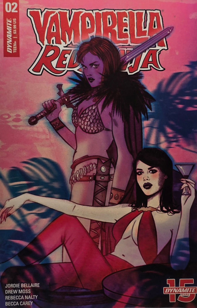 Vampirella / Red Sonja #2 — Cover A (Bellaire / Moss / Nalty / Carey — Dynamite)