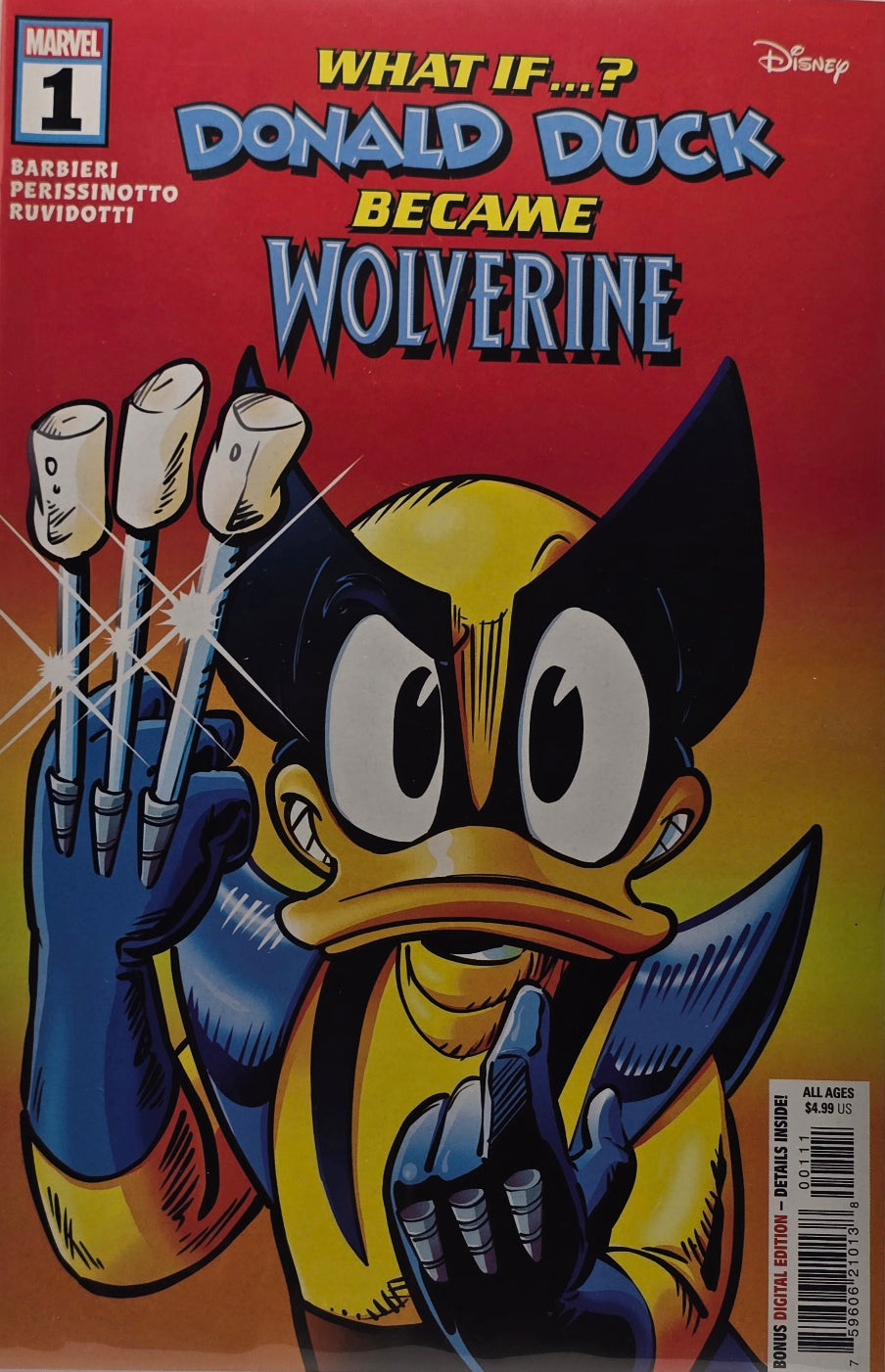 What If...? Donald Duck Became Wolverine #1 (Marvel / Disney)