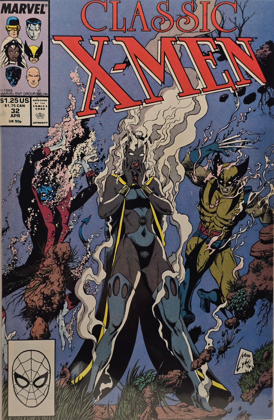 Classic X-Men #32 — Storm & Wolverine (April 1989)