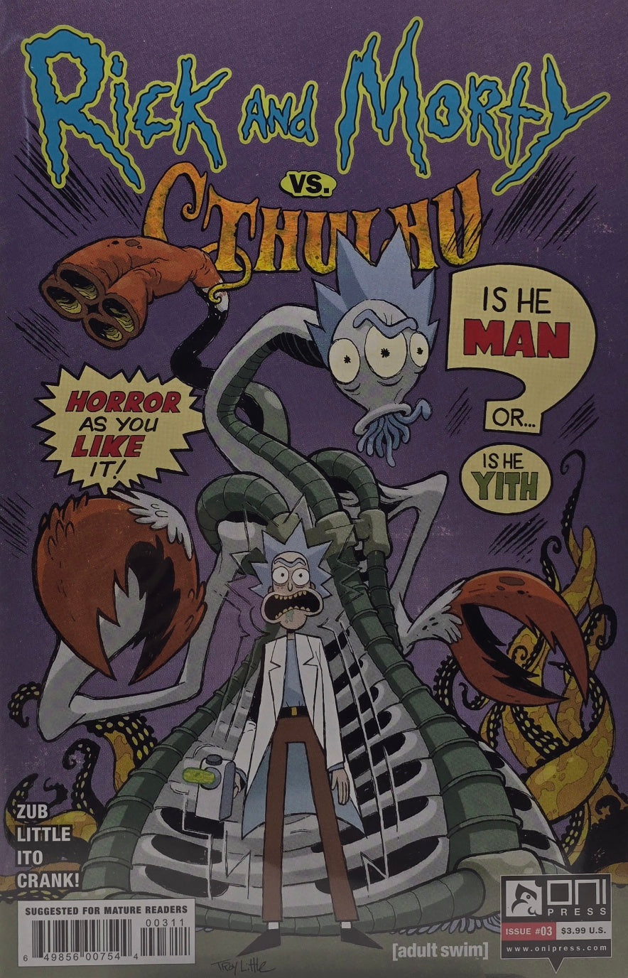 Rick and Morty vs. Cthulhu #3 (Variant Cover)