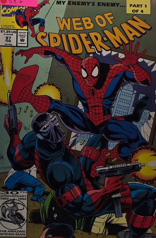 Web of Spider-Man #97 — My Enemy's Enemy Part 1 of 4 (Marvel, February 1993)