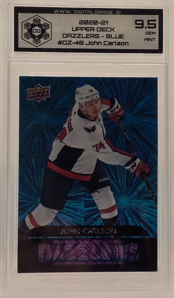 John Carlson - 2020-21 UD Dazzlers Blue #DZ-48 | DG 9.5 GEM MINT