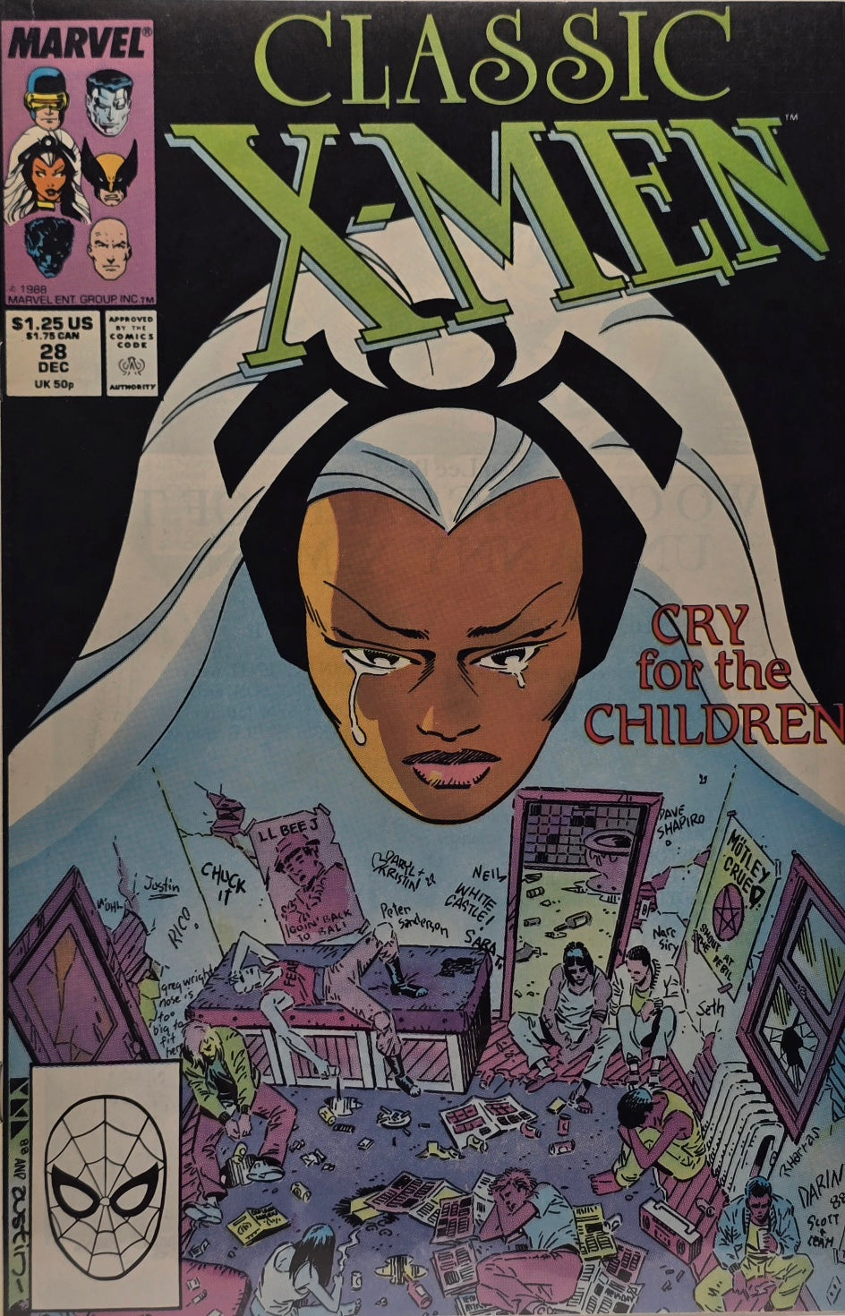 Classic X-Men #28 — Cry for the Children (December 1988)