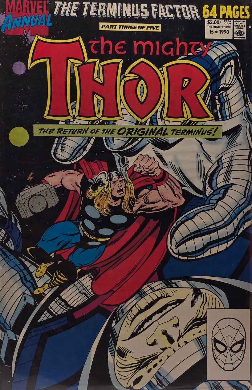 The Mighty Thor Annual #15 — The Terminus Factor Part 3 of 5 (Marvel, 1990 — 64 Pages)