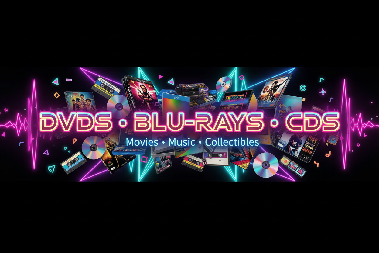 DVDs Blu-rays CDs Banner