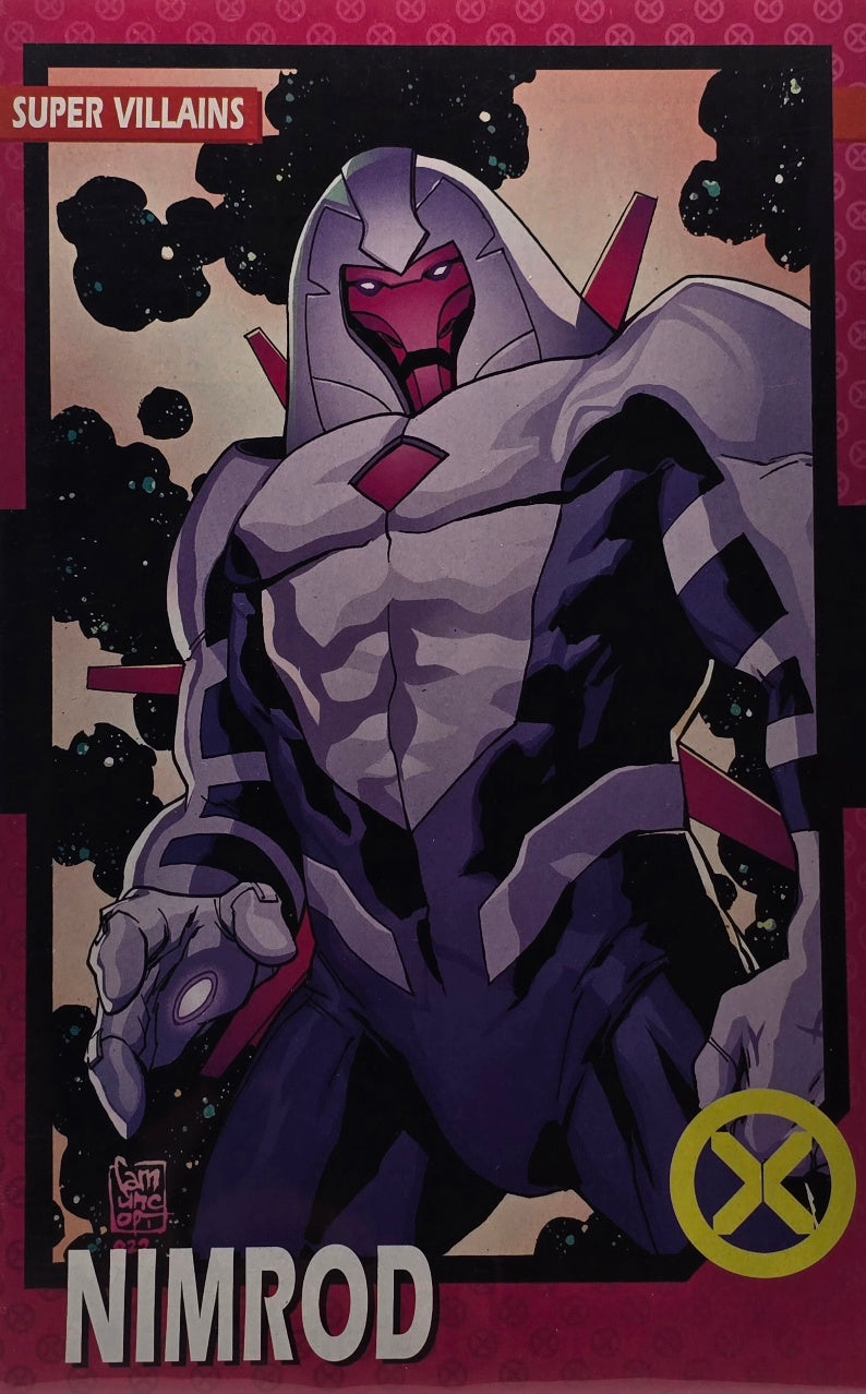 X-Men #12 (Nimrod — Super Villains Trading Card Variant)