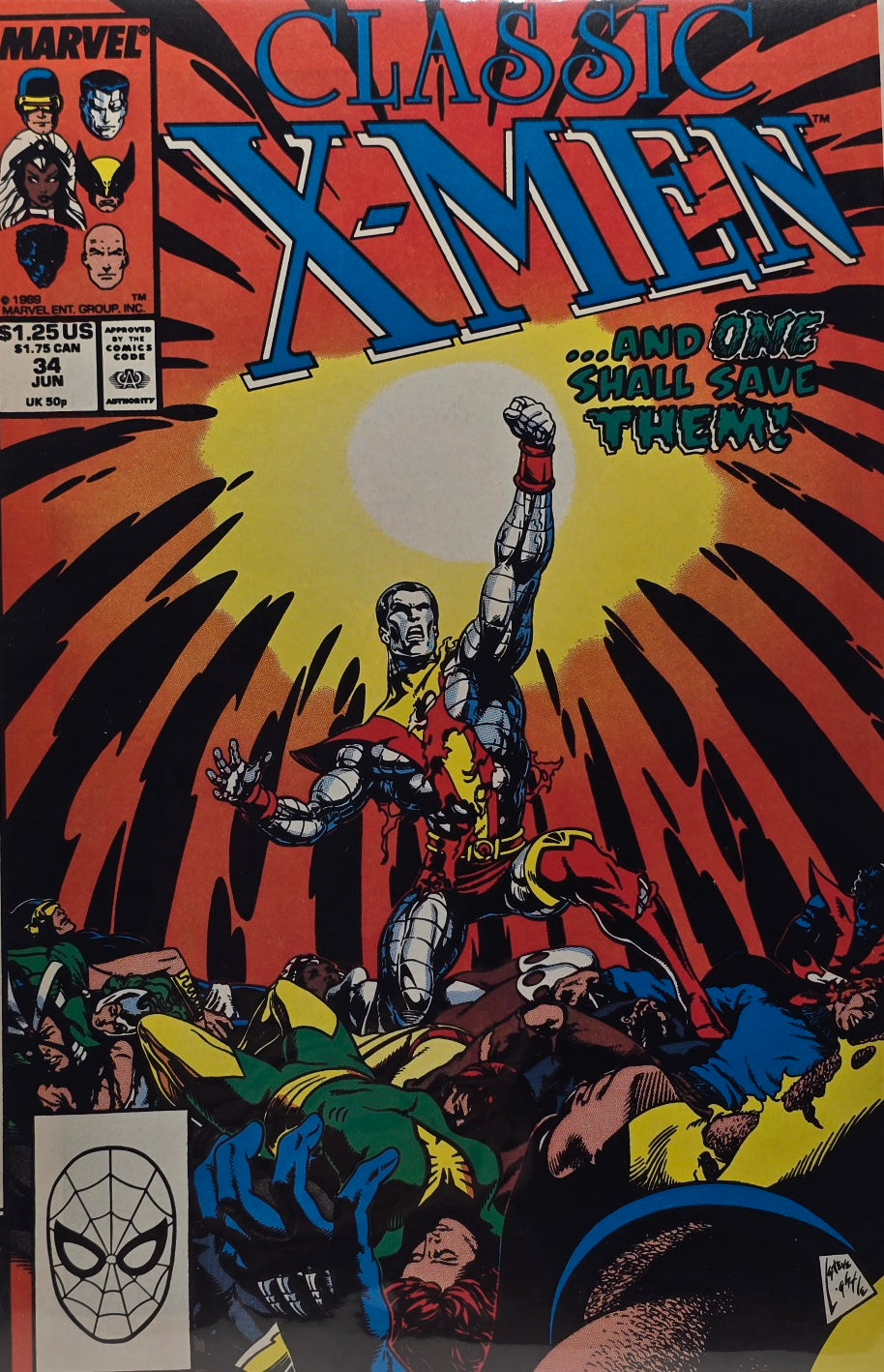 Classic X-Men #34 — ...And One Shall Save Them! (June 1989)