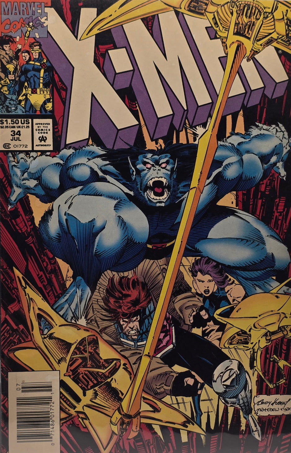 X-Men #34 — Beast Unleashed! (July 1994)