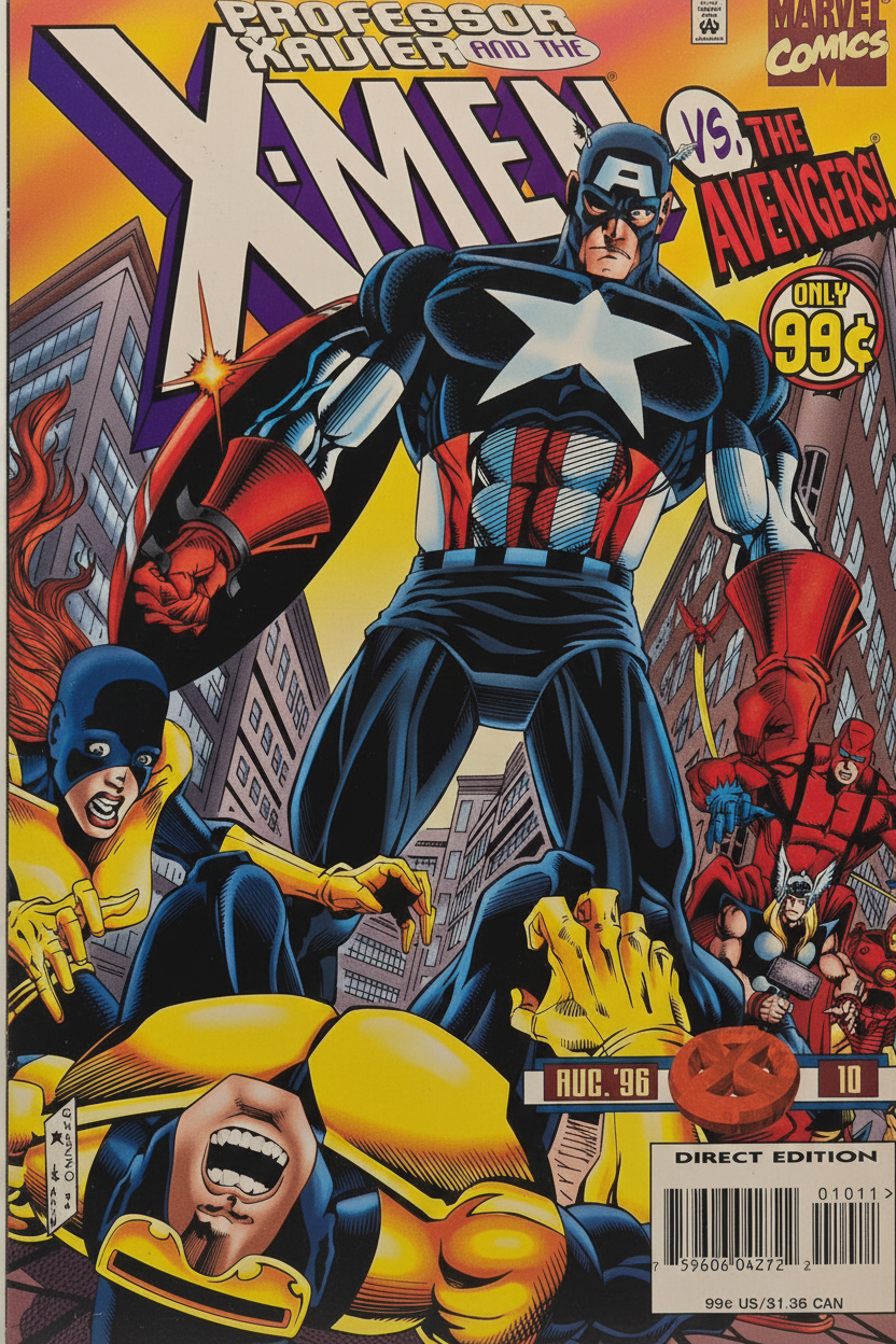 Professor Xavier and the X-Men #10 - X-Men vs The Avengers (Aug '96)