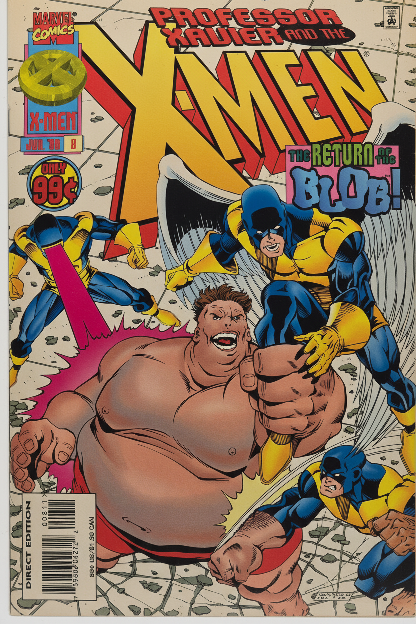 Professor Xavier and the X-Men #8 - The Return of the Blob (Jul '96)