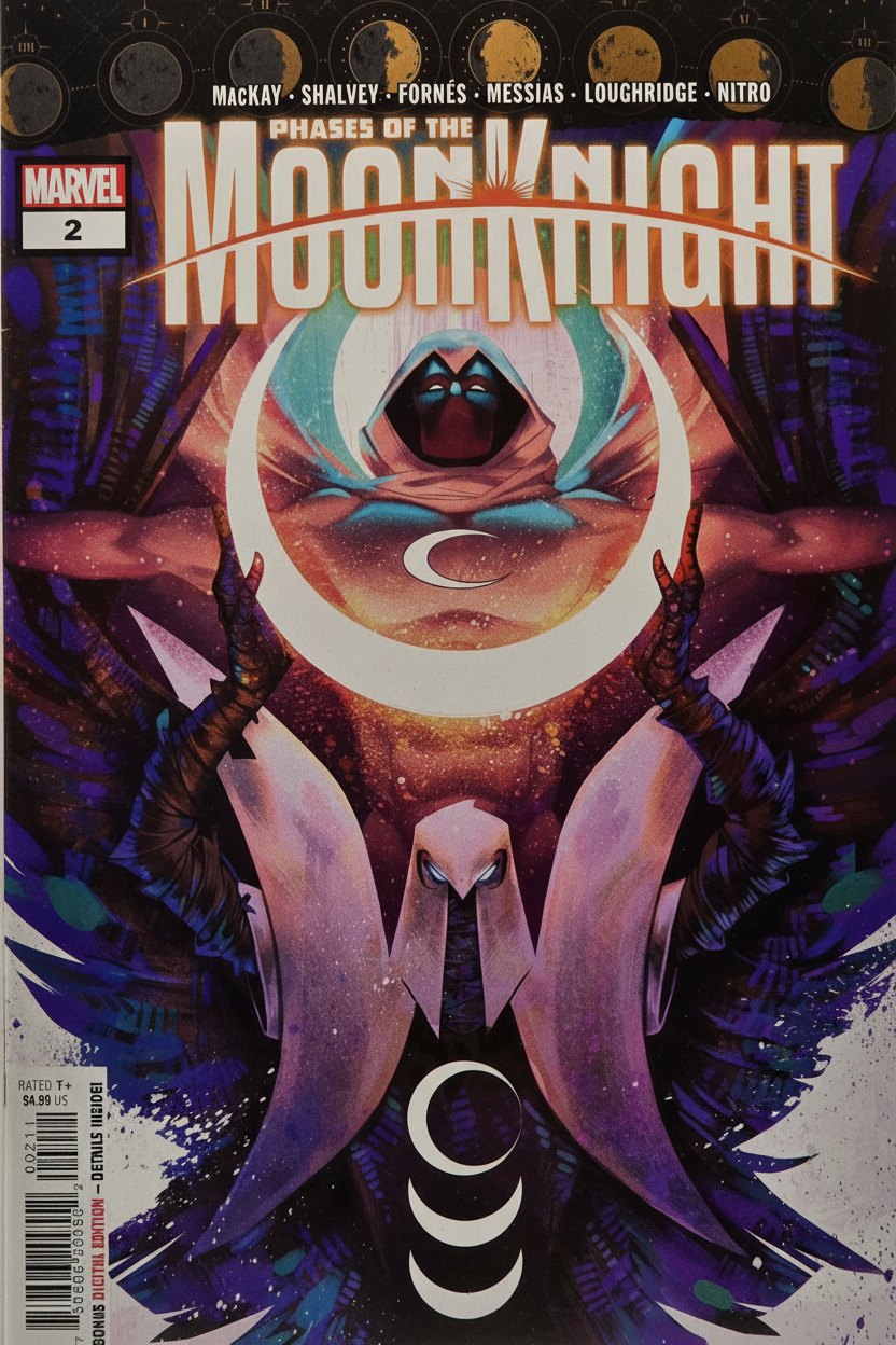 Moon Knight Phases of the Moon Knight Issue 2 comic book cover