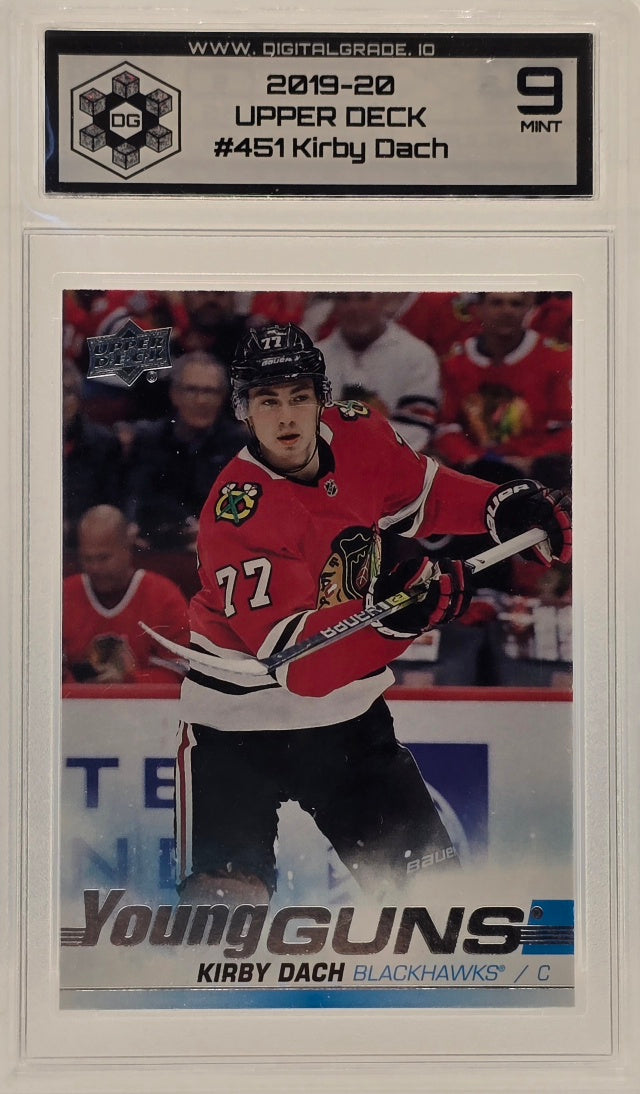 Kirby Dach - 2019-20 Upper Deck Young Guns #451 | DG 9 MINT