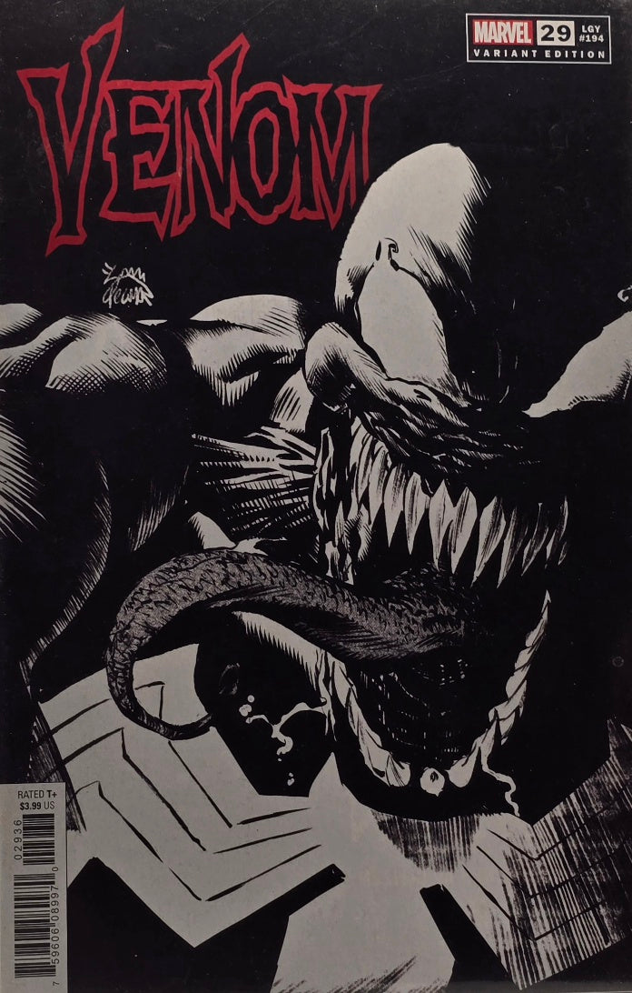 Venom #29 — Sketch Variant Edition (Legacy #194 — B&W — Cates Run)