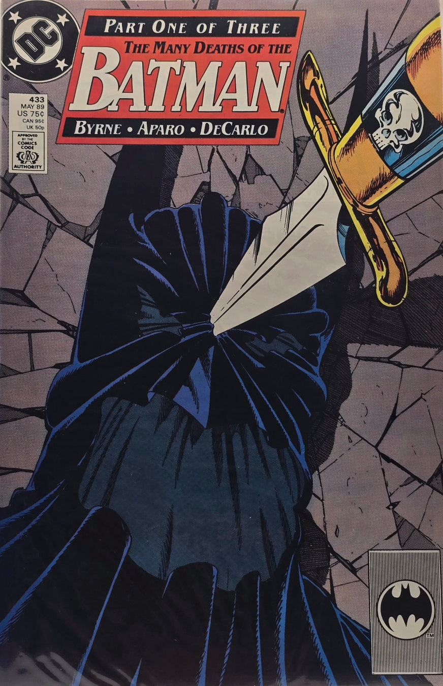 Batman #433 — The Many Deaths of Batman, Part 1 of 3 (DC Comics, 1989)