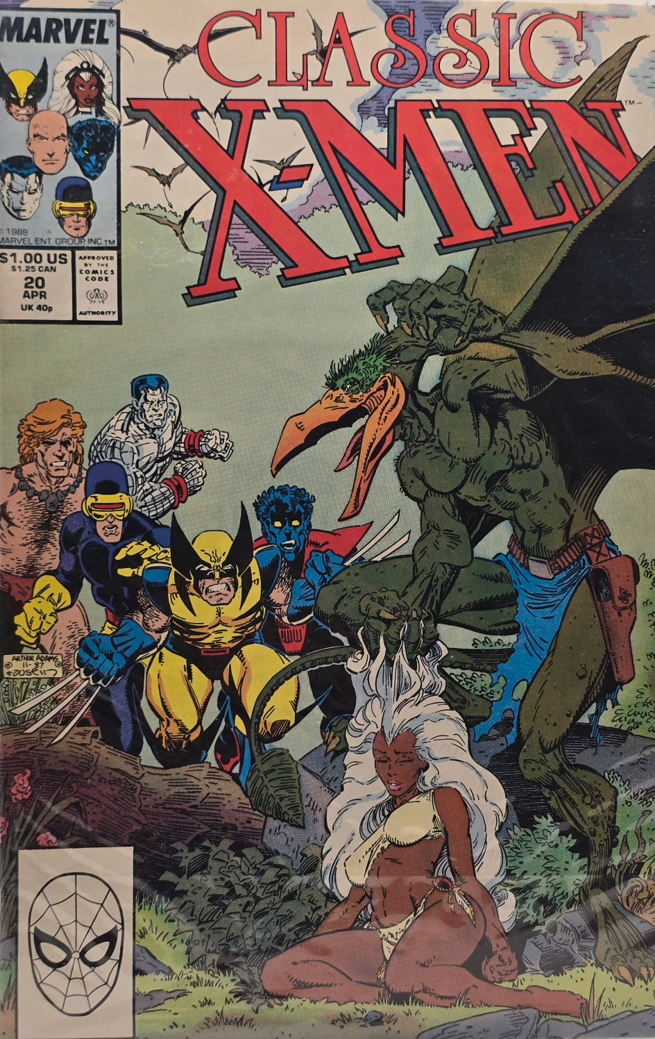 Classic X-Men #20 (April 1988) — Arthur Adams Cover