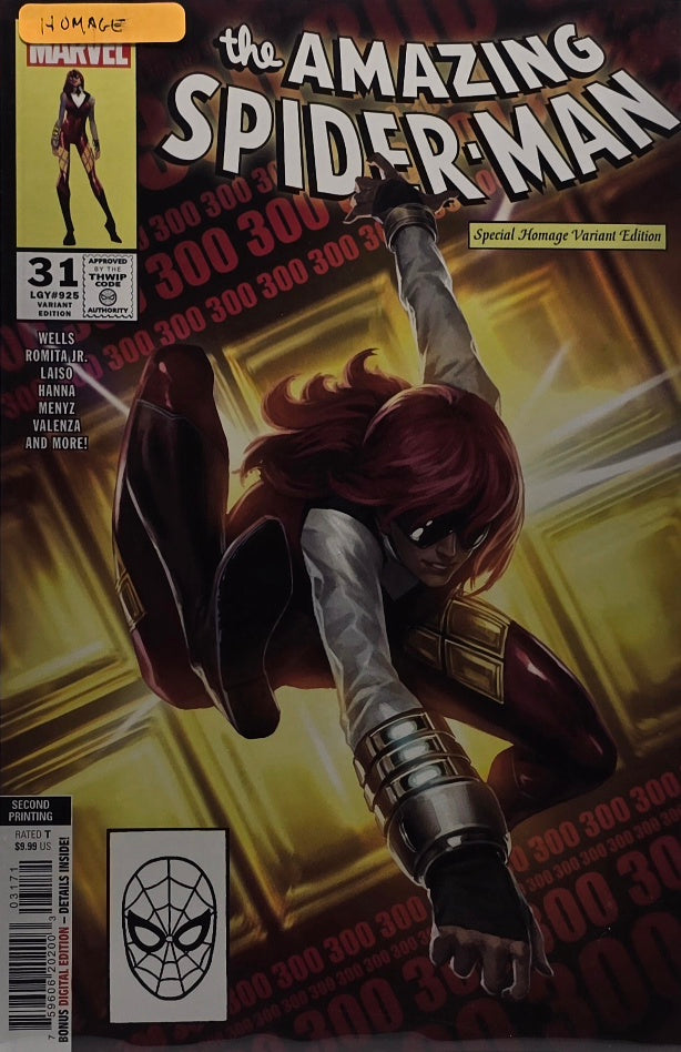 Amazing Spider-Man #31 — Special Homage Variant Edition — 2nd Printing (LGY #925 — Wells / Romita Jr. — Marvel)