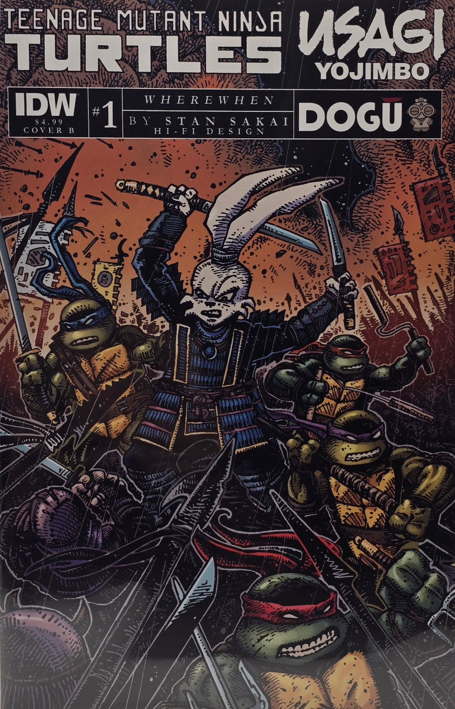 TMNT / Usagi Yojimbo: Wherewhen #1 — Cover B (IDW)