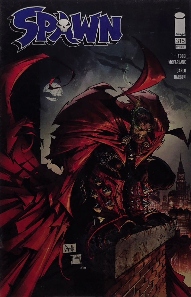 Spawn #315 — Cover B (Todd McFarlane / Carlo Barberi — Image Comics)