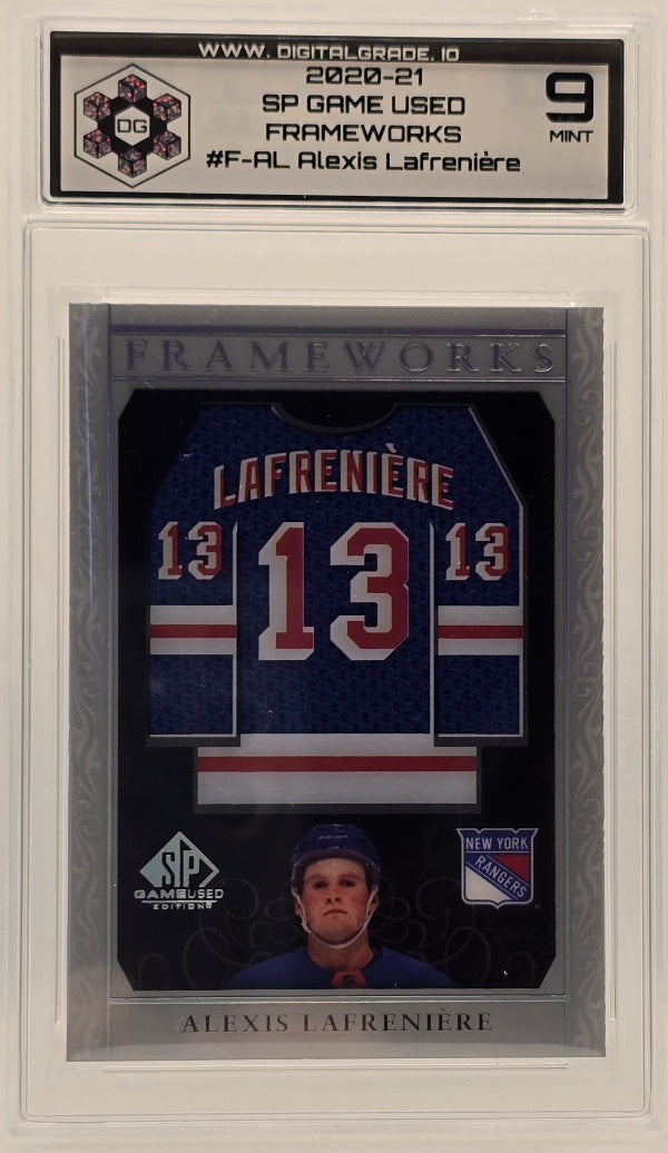 Alexis Lafrenière - 2020-21 SP Game Used Frameworks #F-AL | DG 9 MINT