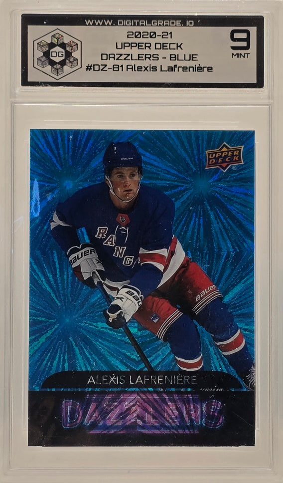 Alexis Lafrenière - 2020-21 UD Dazzlers Blue #DZ-81 | DG 9 MINT