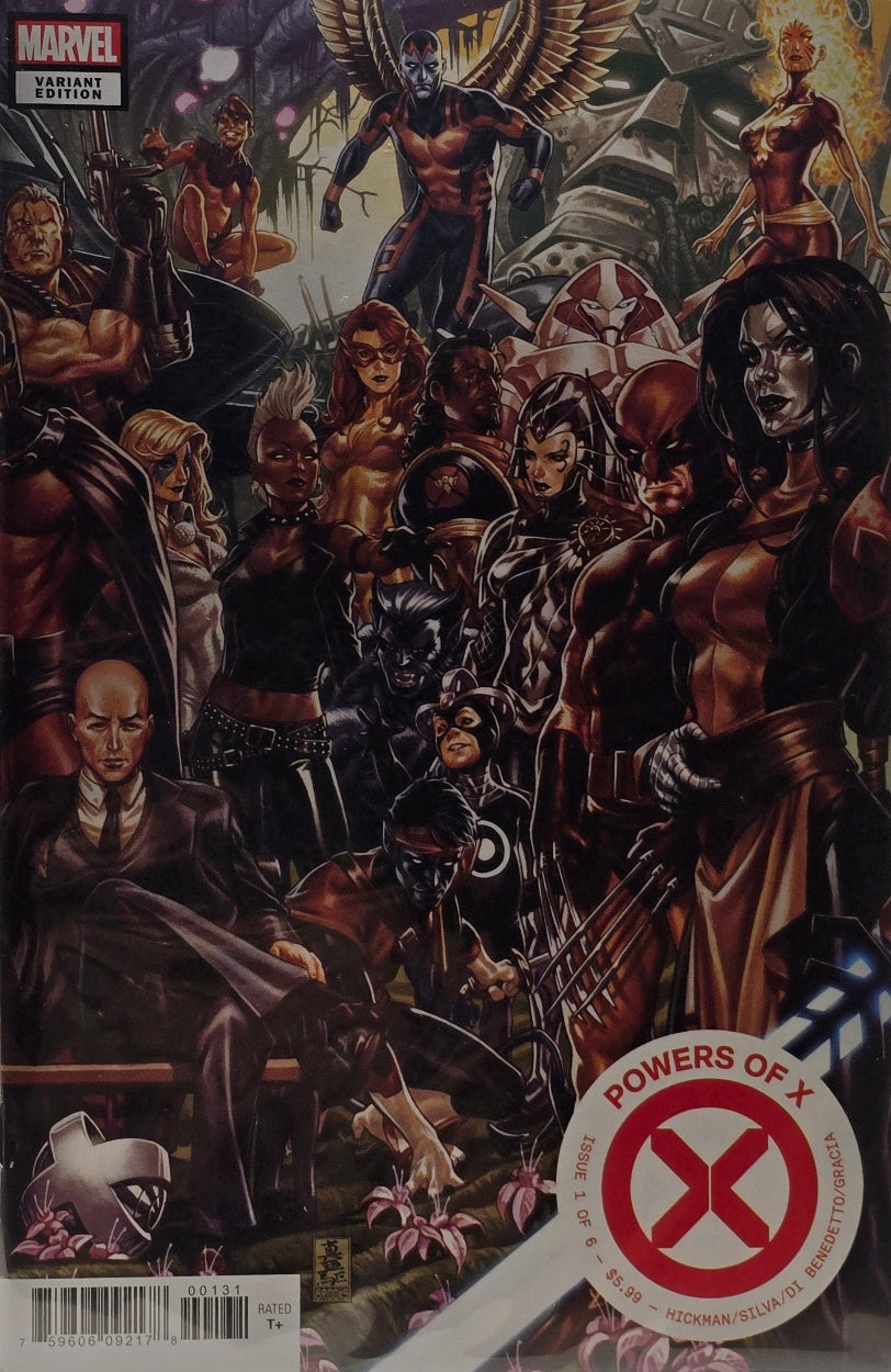 Powers of X #1 (Marvel) — Variant Edition — Hickman / Silva / Di Benedetto / Grazia — Massive Team Assembled Cover