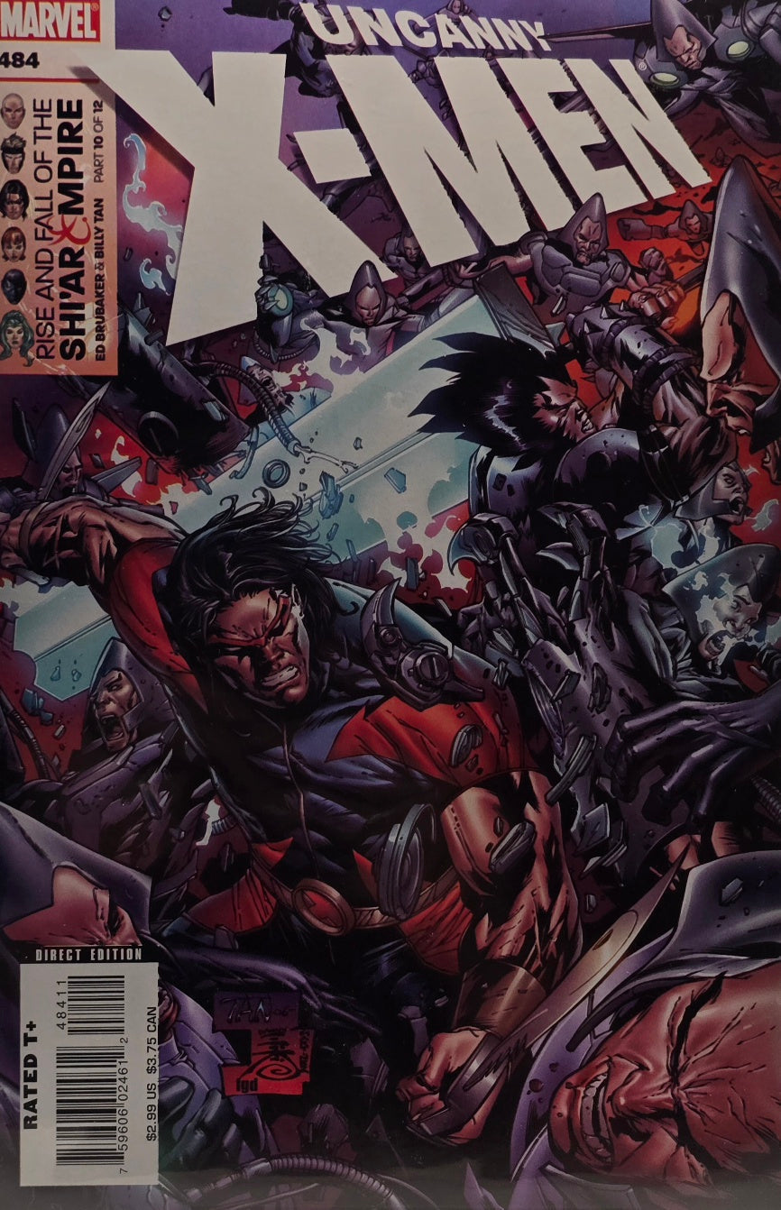 Uncanny X-Men #484 (Marvel, 2007) — “Rise and Fall of the Shi’ar Empire: Part 10 of 12” — Brubaker / Billy Tan — Direct Edition