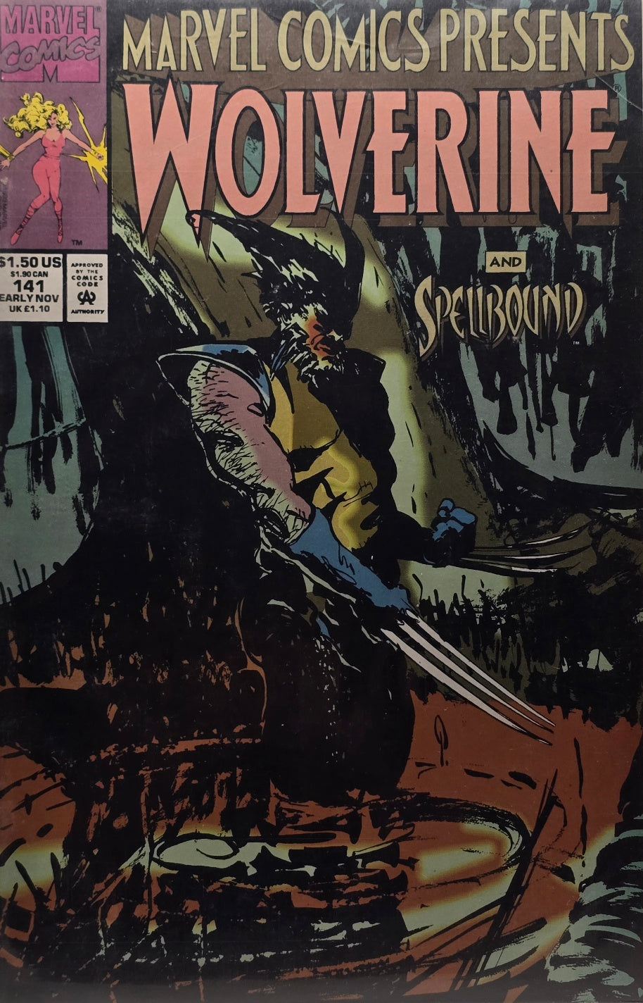 Marvel Comics Presents #141 — Wolverine & Spellbound (Marvel Comics, Early Nov 1993) — Direct Edition