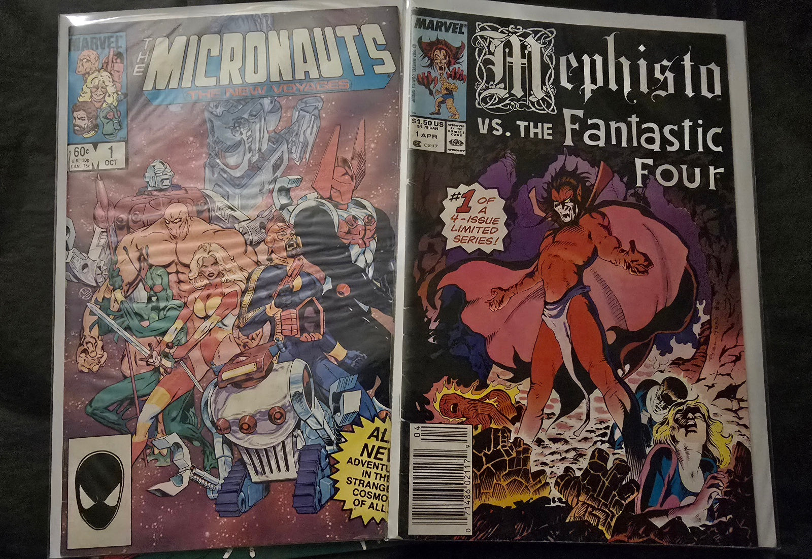 Marvel Comics Lot of 4 — Micronauts #1, Mephisto vs FF #1, X-Men Index #1, X-Men #62