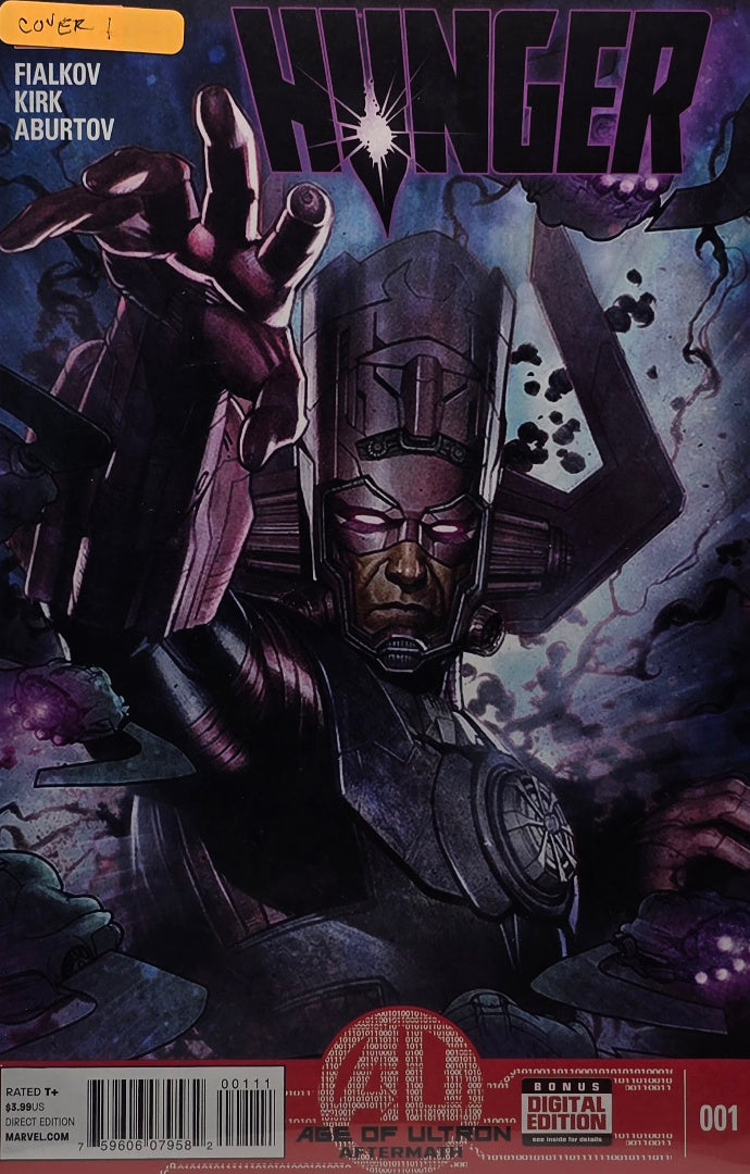 Hunger #1 — Galactus Cover (Marvel, 2013) — Fialkov, Kirk & Aburtov — Age of Ultron Tie-In