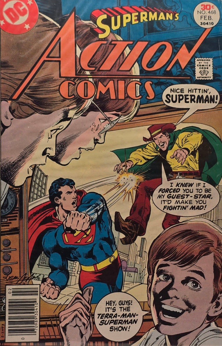 Action Comics #468 (DC Comics) — The Terra-Man-Superman Show!