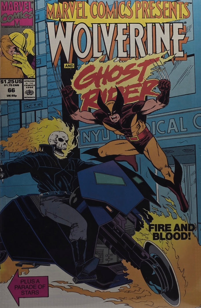 Marvel Comics Presents #66 — Wolverine & Ghost Rider: Fire and Blood! (Marvel, 1991)