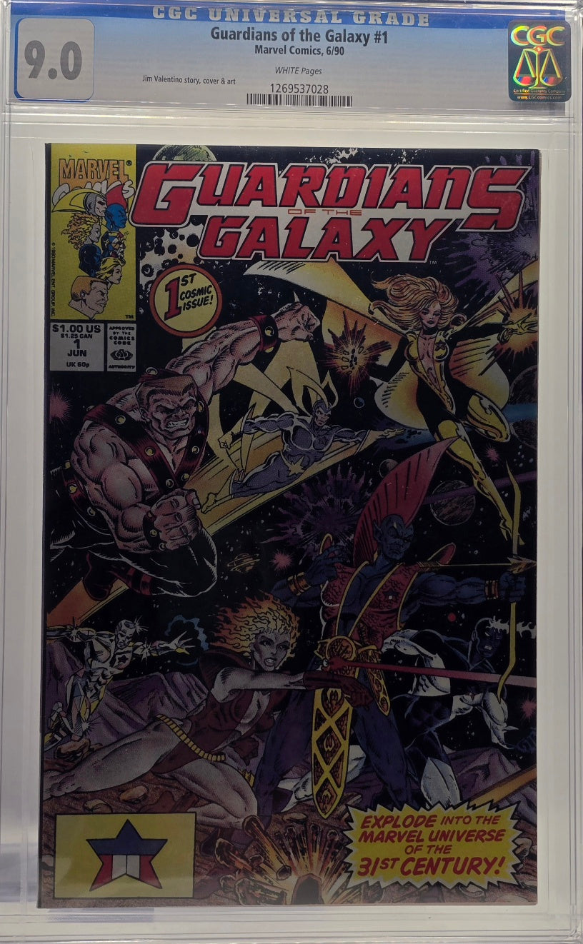 Guardians of the Galaxy #1 — CGC 9.0 — White Pages (Marvel, June 1990)