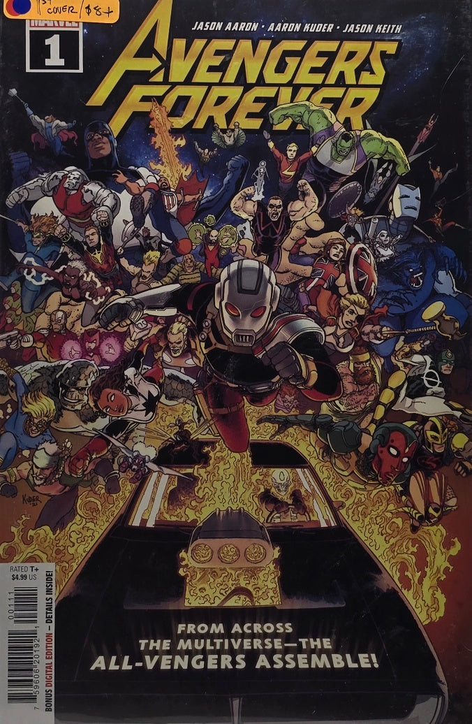 Avengers Forever #1 — 1st Cover Appearance — "The All-Vengers Assemble!" (Marvel, 2022) — Jason Aaron, Aaron Kuder & Jason Keith