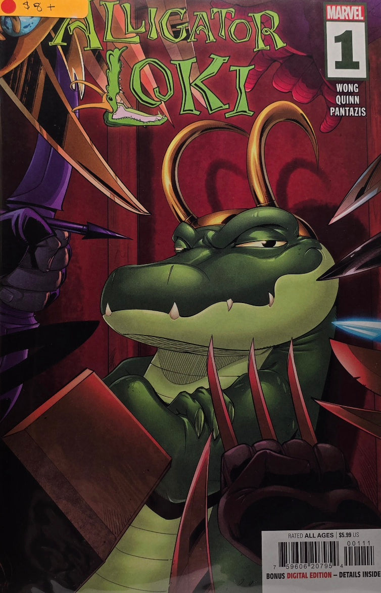 Alligator Loki #1 (Marvel) — Wong / Quinn / Pantazis — Rated All Ages — Bonus Digital Edition