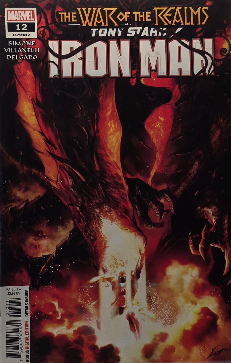 Tony Stark: Iron Man #12 (LGY #612) — War of the Realms — Simone, Villanelli & Delgado (Marvel Comics)