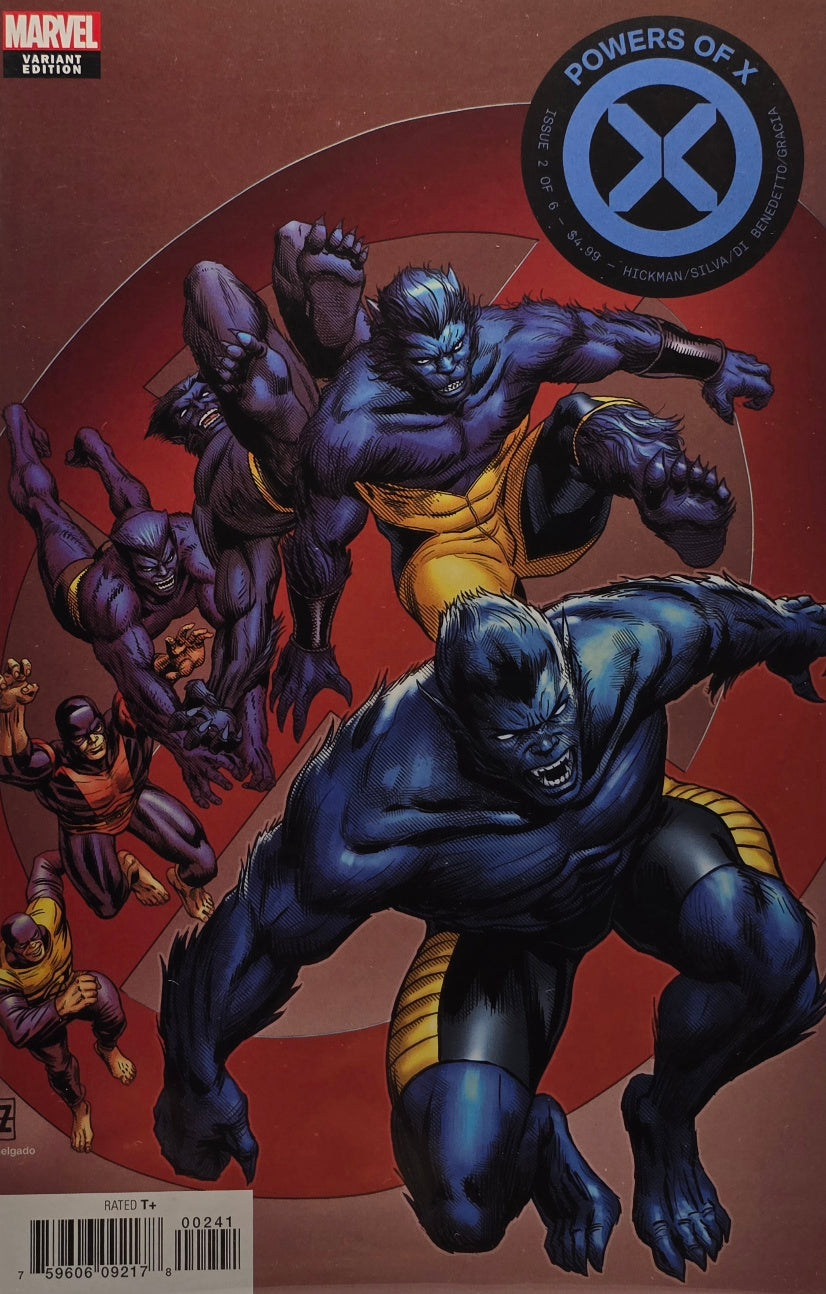 Powers of X #2 (Marvel) — Variant Edition — Issue 2 of 6 — Multiple Beast Cover — Hickman / Silva / Di Benedetto / Gracia
