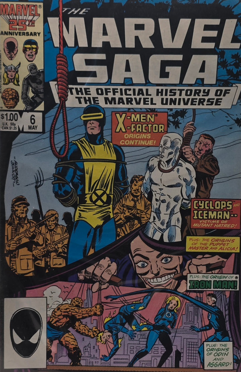 Marvel Saga: The Official History of the Marvel Universe #6 (Marvel, May 1986) — 25th Anniversary — X-Men & X-Factor Origins