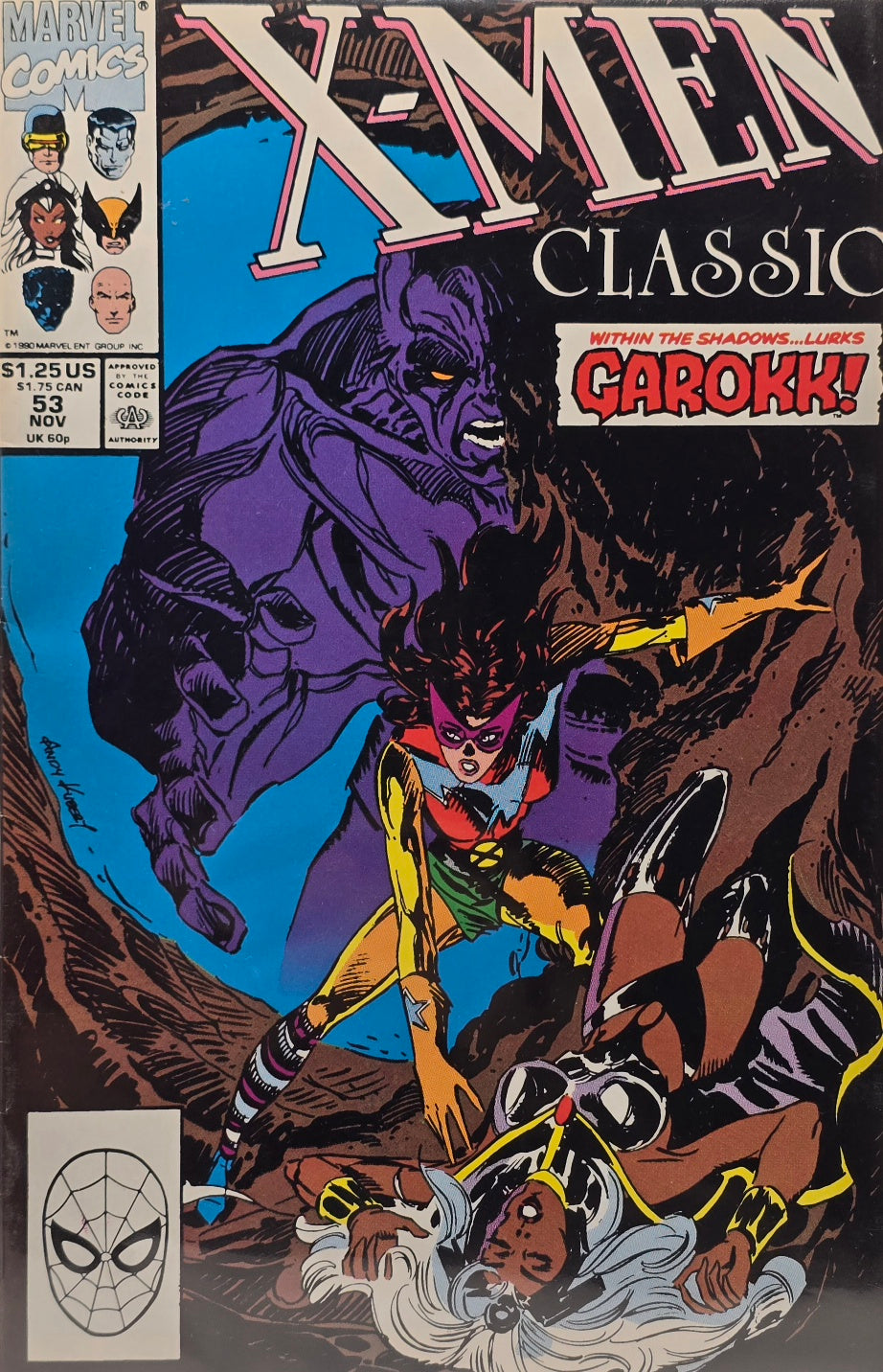 X-Men Classic #53 — Within the Shadows... Lurks Garokk! (November 1990)