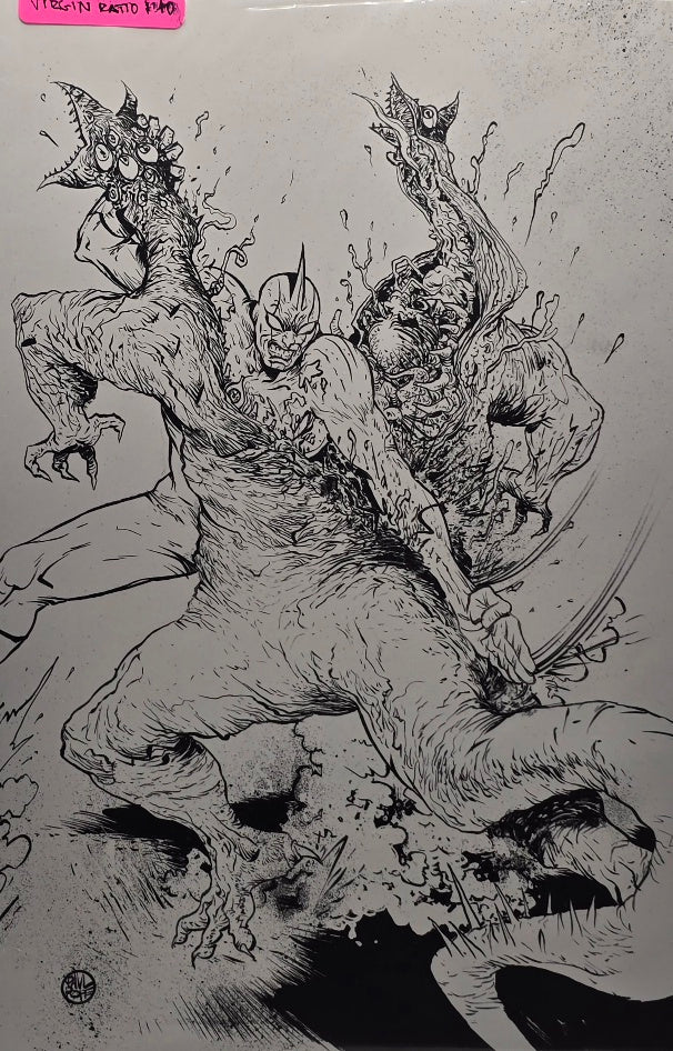 Ultramega #4 — Black & White Virgin Variant (Image)
