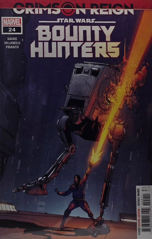 Star Wars: Bounty Hunters #24 — Main Cover — Crimson Reign Tie-In (Sacks/Villanelli/Prianto — Marvel)