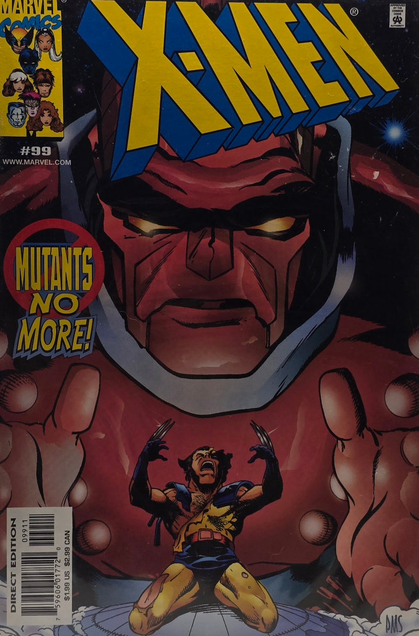 X-Men #99 (Marvel Comics) — “Mutants No More!” — Direct Edition