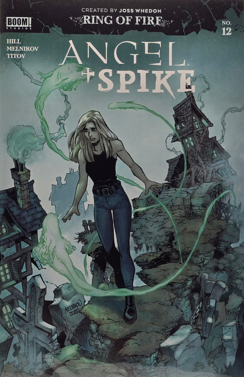 Angel + Spike #12 (Cover B — Buffy Graveyard)