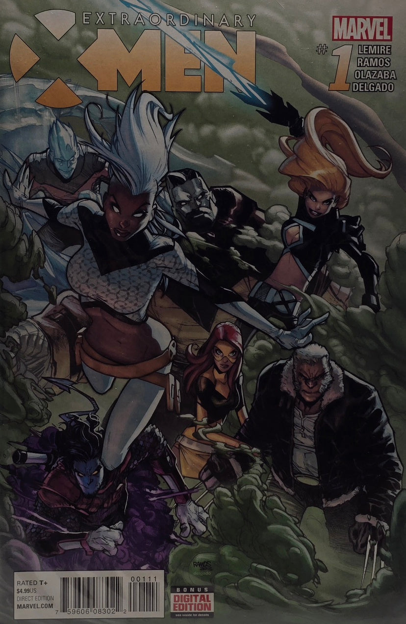 Extraordinary X-Men #1 (Marvel) — Lemire / Ramos / Olazaba / Delgado — Direct Edition — Bonus Digital Edition