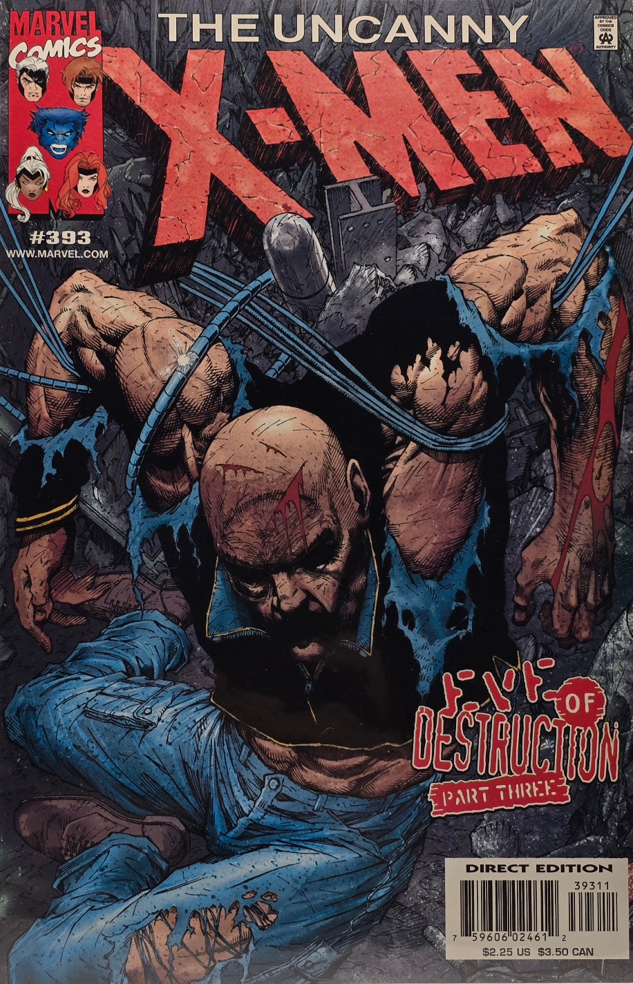 Uncanny X-Men #393 — Eve of Destruction Part Three! (May 2001)