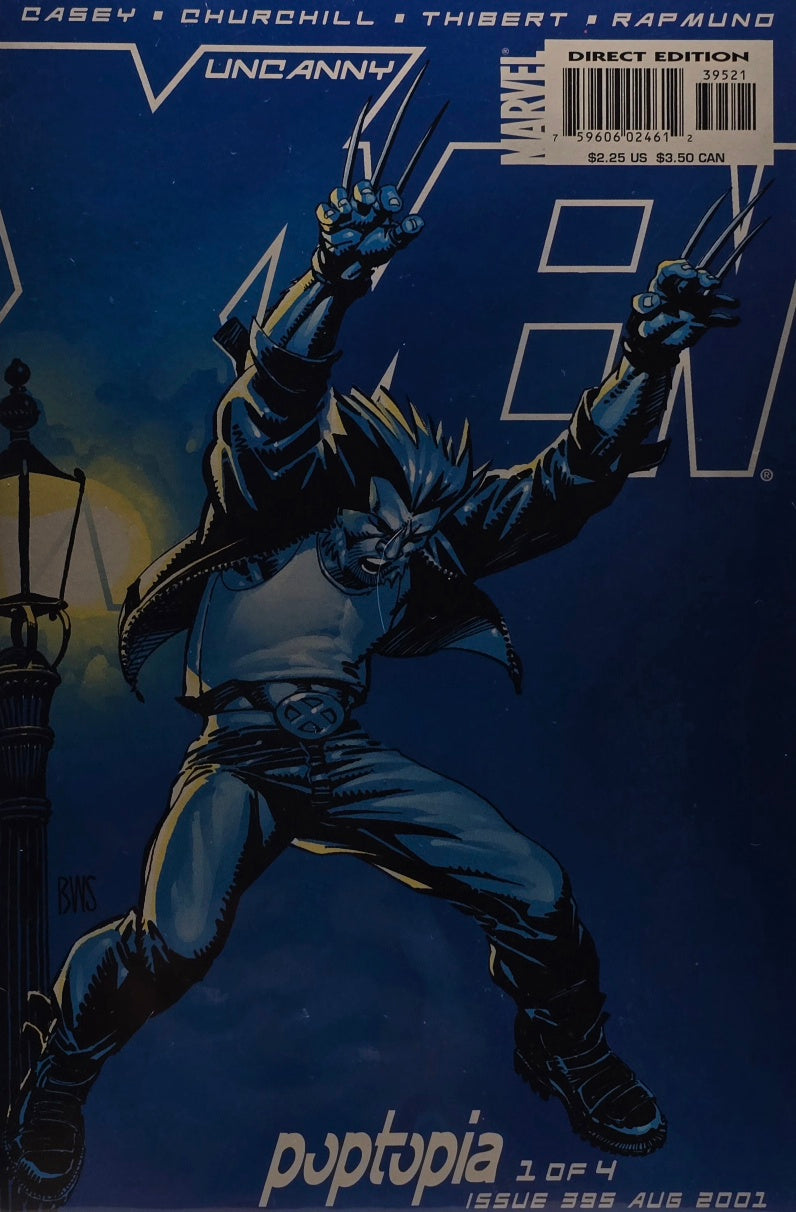 Uncanny X-Men — “Poptopia” — Wolverine Streetlamp Cover — Casey / Churchill — Direct Edition (2001)