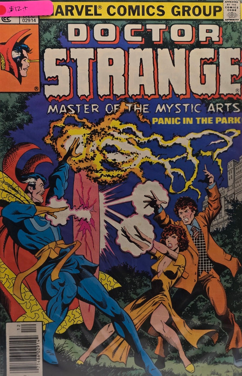 Doctor Strange #29 (Marvel Comics Group) — “Master of the Mystic Arts” — “Panic in the Park” — 1978