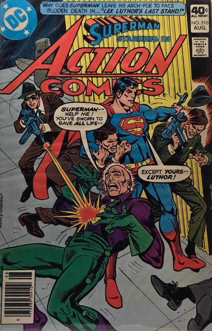 Action Comics #510 (DC Comics) — Lex Luthor's Last Stand