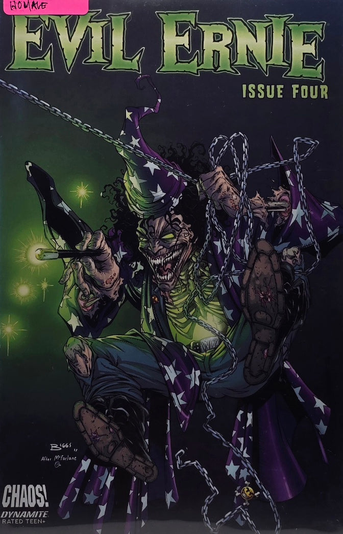 Evil Ernie #4 — McFarlane Homage Variant Cover — Art by Biggs (Chaos! / Dynamite)