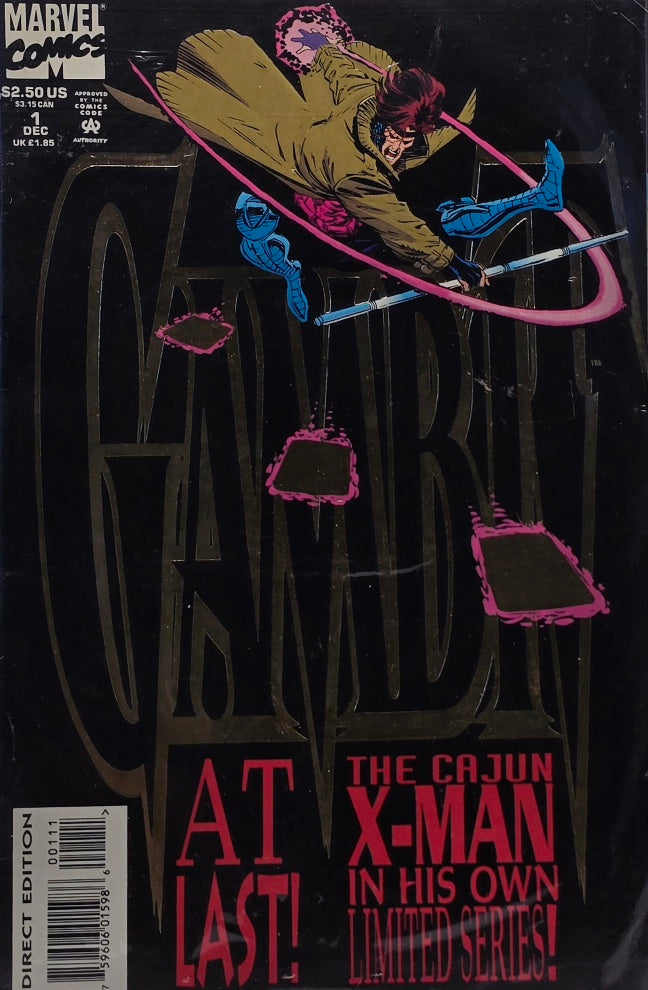Gambit #1 (Marvel Comics, December 1993) — 1st Solo Limited Series — The Cajun X-Man!
