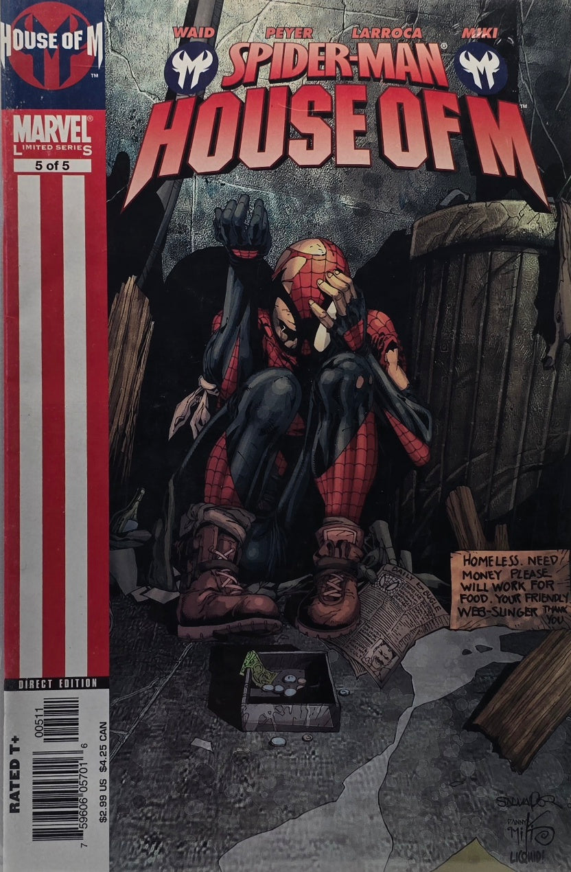 Spider-Man: House of M #5 (of 5) — Marvel Limited Series — Waid, Peyer, Larroca & Miki — Direct Edition